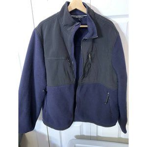 Tek Gear Men's Sz XL Blue Gray Fleece Lightweight‎ Jacket